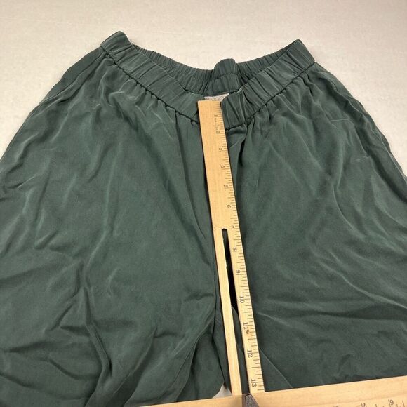 LOGO Lori Goldstein Womens Wide Leg Pull On Green Lounge Relaxed Fit SMALL - Picture 5 of 12